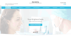 Desktop Screenshot of peakdentallv.com
