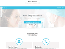 Tablet Screenshot of peakdentallv.com